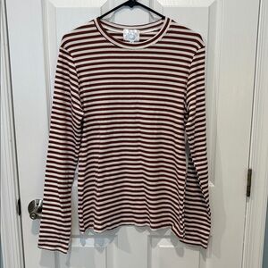 NEW- Must Have Striped Long Sleeve Top, by Salty Wave Boutique. Size Large